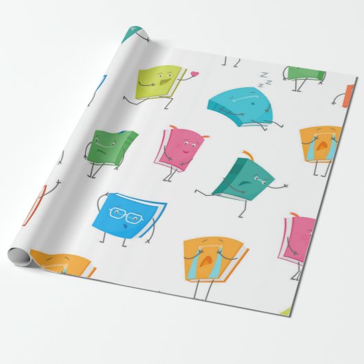 Buchmuster Geschenkpapier (Ungerollt)