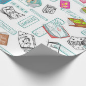 Buchmuster Geschenkpapier (Ecke)