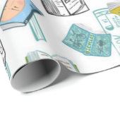 Buchmuster Geschenkpapier (Rolleneckpunkt)