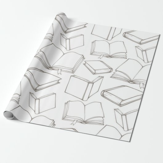Buchmuster Geschenkpapier (Ungerollt)