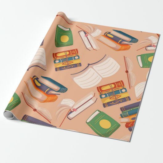 Buchmuster Geschenkpapier (Ungerollt)