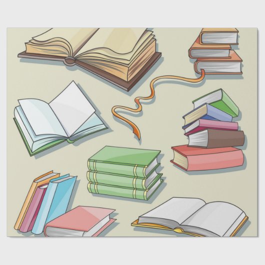 Buchmuster Geschenkpapier (Flach)