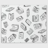 Buchmuster Geschenkpapier (Flach)