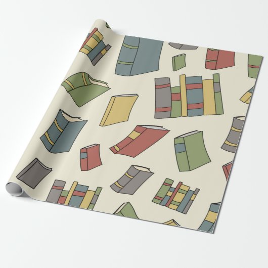 Buchmuster Geschenkpapier (Ungerollt)