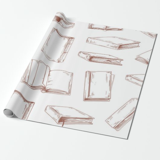Buchmuster Geschenkpapier (Ungerollt)