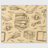 Buchmuster Geschenkpapier (Flach)