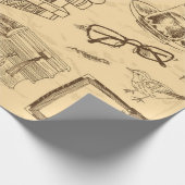 Buchmuster Geschenkpapier (Ecke)