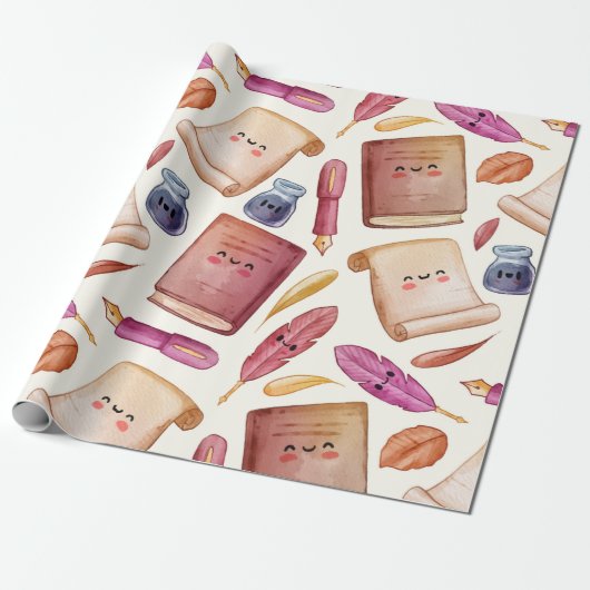 Buchmuster Geschenkpapier (Ungerollt)