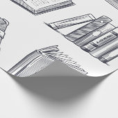 Buchmuster Geschenkpapier (Ecke)