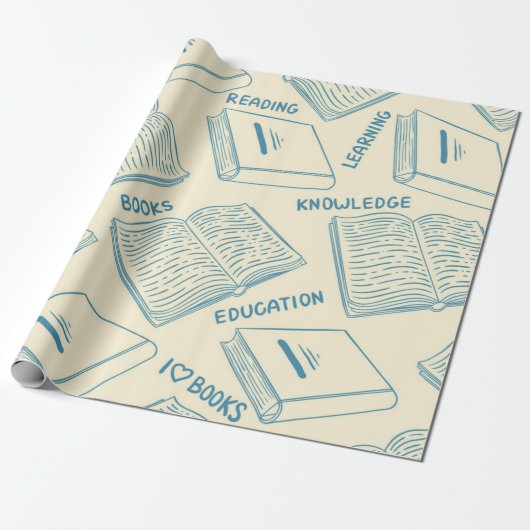 Buchmuster Geschenkpapier (Ungerollt)