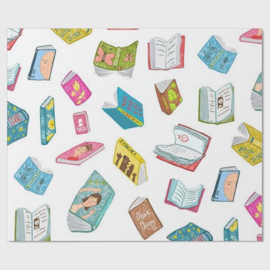 Buchmuster Geschenkpapier (Flach)