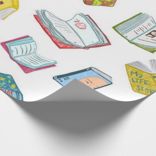 Buchmuster Geschenkpapier (Ecke)