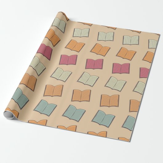Buchmuster Geschenkpapier (Ungerollt)