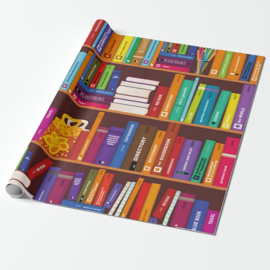 Buchmuster Geschenkpapier (Ungerollt)
