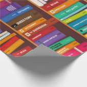 Buchmuster Geschenkpapier (Ecke)