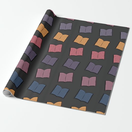 Buchmuster Geschenkpapier (Ungerollt)