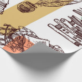 Buchmuster Geschenkpapier (Ecke)