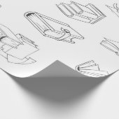 Buchmuster Geschenkpapier (Ecke)