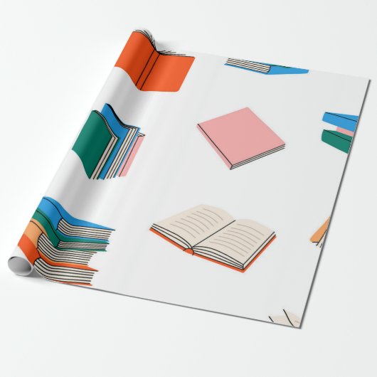 Buchmuster Geschenkpapier (Ungerollt)