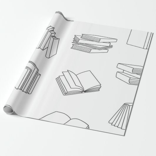 Buchmuster Geschenkpapier (Ungerollt)