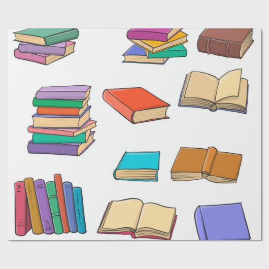 Buchmuster Geschenkpapier (Flach)