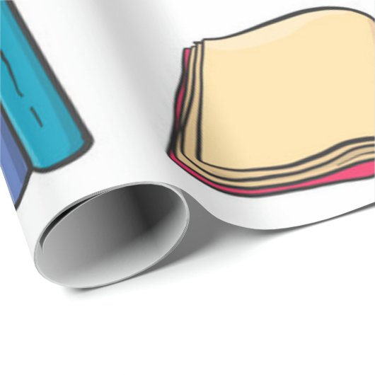 Buchmuster Geschenkpapier (Rolleneckpunkt)