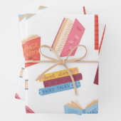 Buchmuster Geschenkpapier Set (Beispiel)