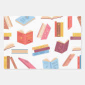 Buchmuster Geschenkpapier Set (Vorderseite)