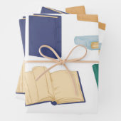Buchmuster Geschenkpapier Set (Beispiel)