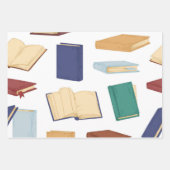 Buchmuster Geschenkpapier Set (Vorderseite)