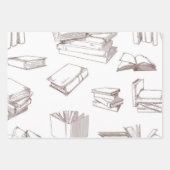Buchmuster Geschenkpapier Set (Vorderseite 2)