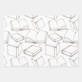 Buchmuster Geschenkpapier Set (Vorderseite 3)