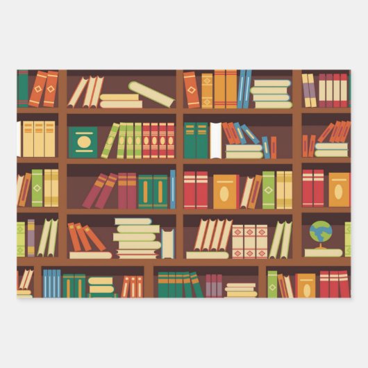 Buchmuster Geschenkpapier Set (Vorderseite 2)