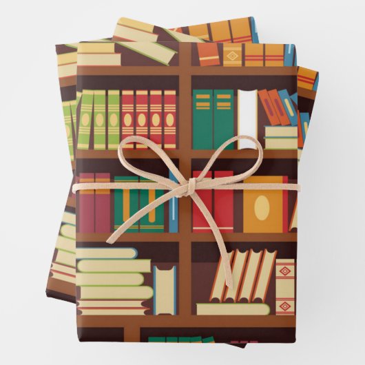 Buchmuster Geschenkpapier Set (Beispiel)