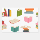 Buchmuster Geschenkpapier Set (Vorderseite 2)