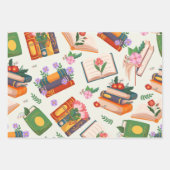 Buchmuster Geschenkpapier Set (Vorderseite 3)