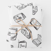 Buchmuster Geschenkpapier Set (Beispiel)