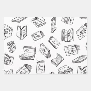 Buchmuster Geschenkpapier Set