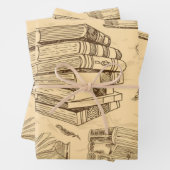 Buchmuster Geschenkpapier Set (Beispiel)