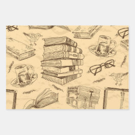 Buchmuster Geschenkpapier Set
