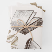 Buchmuster Geschenkpapier Set (Beispiel)