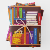 Buchmuster Geschenkpapier Set (Beispiel)
