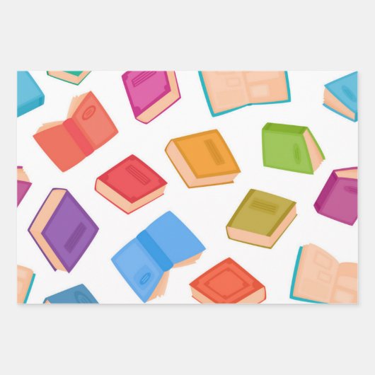 Buchmuster Geschenkpapier Set (Vorderseite 3)