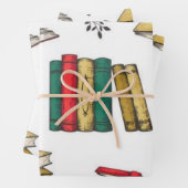 Buchmuster Geschenkpapier Set (Beispiel)