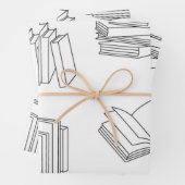 Buchmuster Geschenkpapier Set (Beispiel)