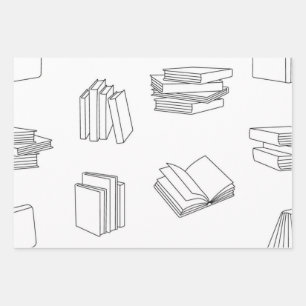 Buchmuster Geschenkpapier Set