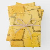 Buchmuster Geschenkpapier Set (Beispiel)