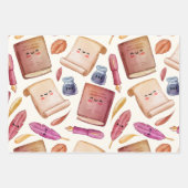 Buchmuster Geschenkpapier Set (Vorderseite 2)