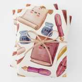 Buchmuster Geschenkpapier Set (Beispiel)