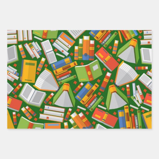 Buchmuster Geschenkpapier Set (Vorderseite 3)